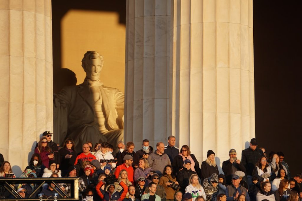 easter service at sunrise, lincoln monument, 2022